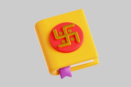 Preview: Holy book with swastika symbol