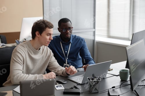 Preview: Junior Programmer Discussing IT Project with Mentor