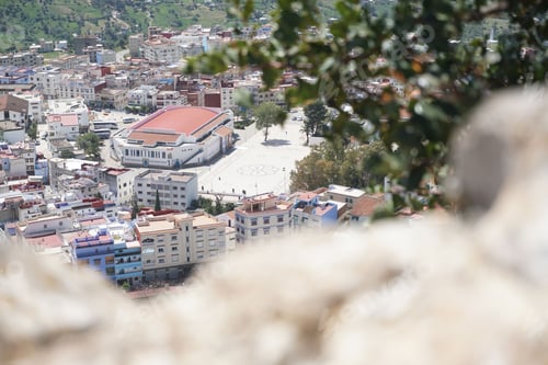 Preview: View of buildings of the town of Chefchaouen, Morocco.