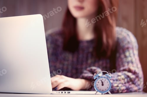 Preview: woman woking with notebook