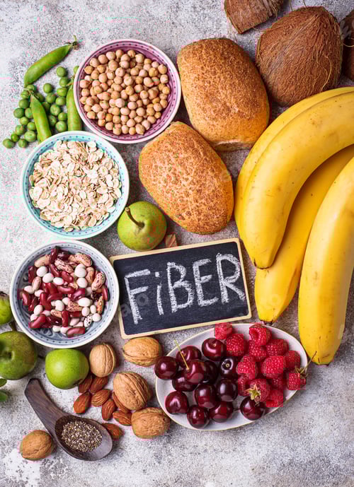Preview: Products rich in fiber. Healthy diet food