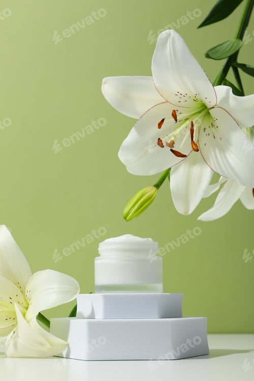 Preview: Concept of skin and body care, cream cosmetic