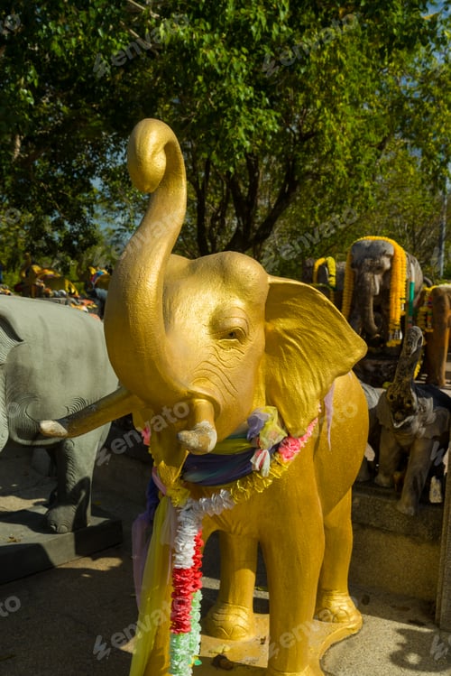 Preview: Elephants at the Phuket lighthouse temple