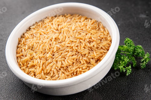 Preview: Brown rice whole grain cereal healthy product superfood fresh tasty gourmet food