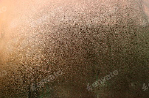 Preview: wet glass. drops on the window glass.
