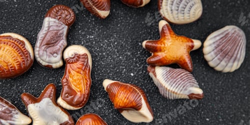 Preview: sweet candy seashell delicious chocolate seashells dessert food eating cooking appetizer meal food