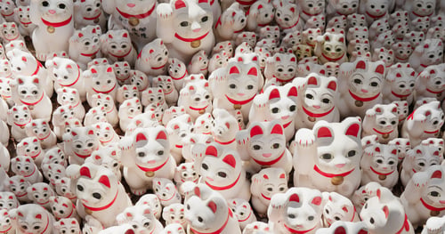 Preview: Traditional Japanese temple Gotokuji Shrine in Japan