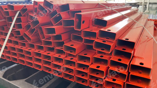 Preview: Finished painted steel for shelf structure