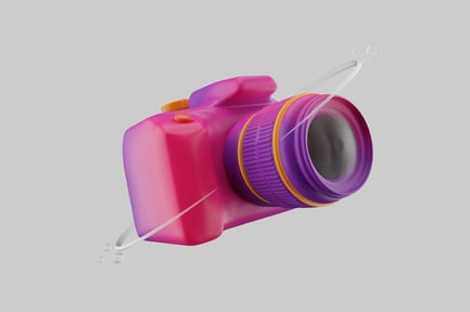 Preview: Camera toy abstract pink purple