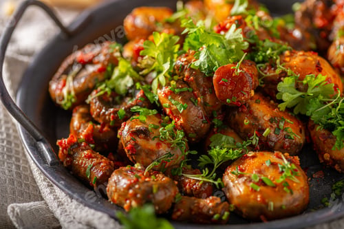 Preview: Mushrooms salad with chilli sauce