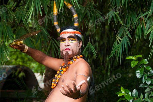 Preview: Portrait of Impressionist or Behrupiya, Traditional performing artist of India.