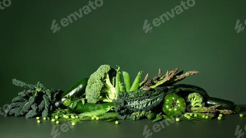 Preview: Composition of green vegetables