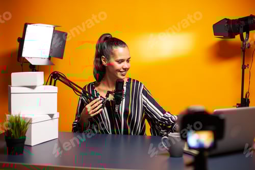 Preview: Recording podcast in professional studio