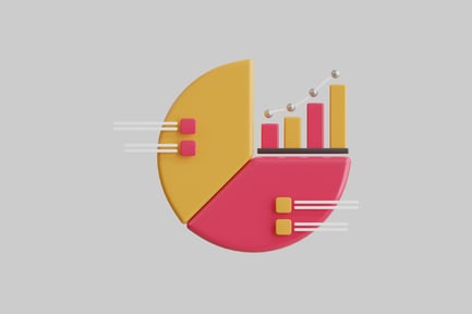 Preview: Chunky colorful pie chart graph