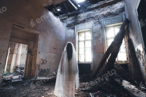 Preview: Scary ghost woman in haunted house