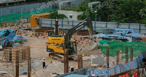 Preview: Kai Tak, Hong Kong 09 August 2019: Construction site in Hong Kong