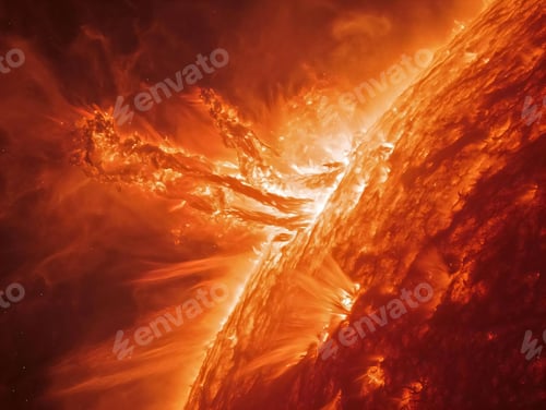 Preview: Solar flare eruption close-up
