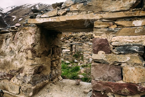 Preview: Window Of Old Dilapidated Ruined House In Ketrisi Village In Tru