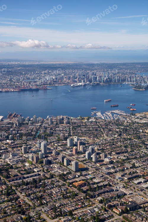 Preview: Aerial view of North Vancouver, BC