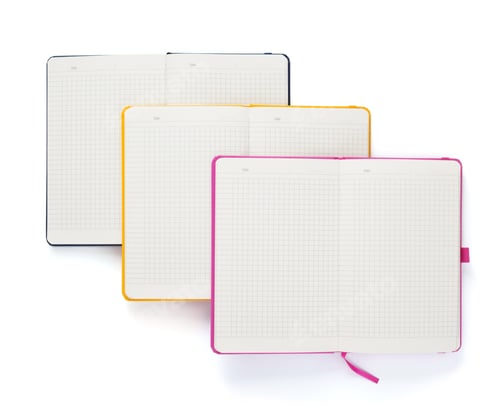 Preview: notebook at white background