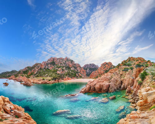 Preview: Unbelivable view of Li Cossi beach on Costa Paradiso resort.