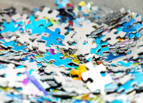 Preview: Closeup of puzzle pieces