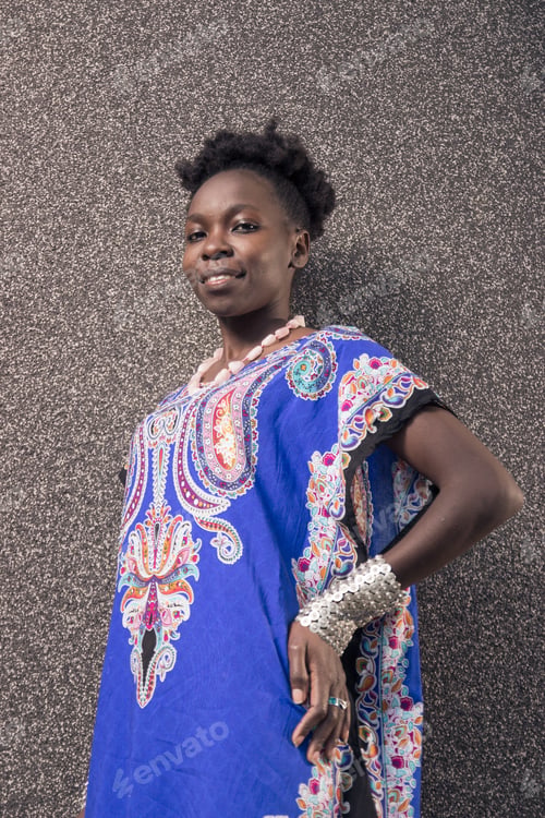 Preview: One, Young Adult, Black African American Woman, Arms Outstreched, Upper Body Shot, Urban Area