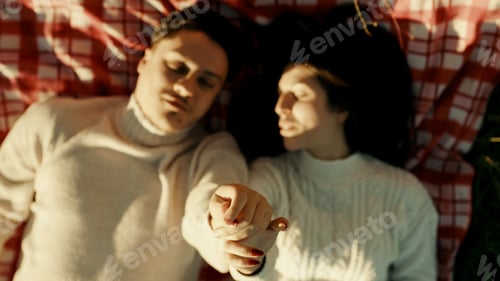 Preview: Engaged Couple Holding Hands