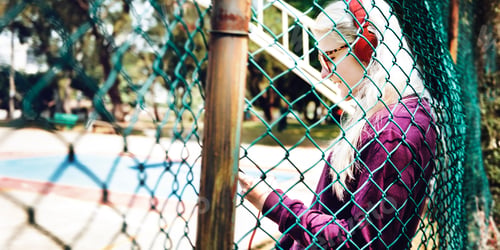 Preview: Young Woman Skater Browsing Phone Concept
