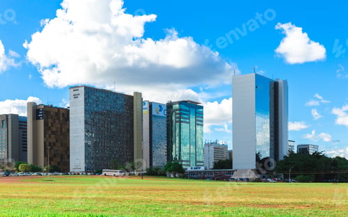 Preview: Brasilia, Brazil - Circa March 2015: Commercial Buildings In Brasilia, Brazil.