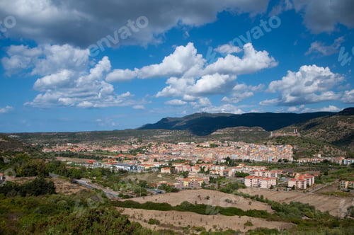 Preview: Bosa, Sardinia, Italy. Sunny Fall Season Day.