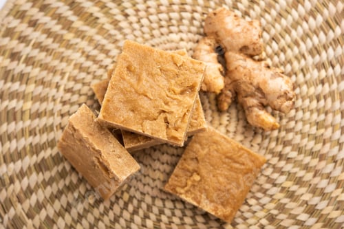 Preview: Aale pak or Adrak Barfi or Ginger Burfi