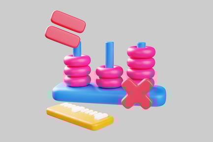 Preview: Playful abacus with educational shapes
