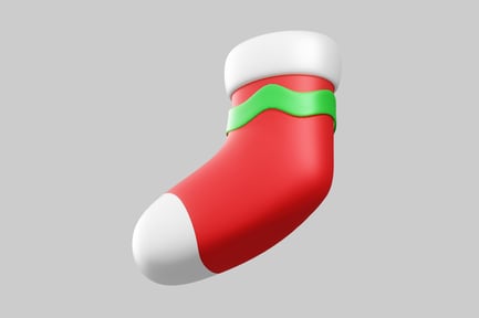 Preview: Festive cartoon christmas stocking