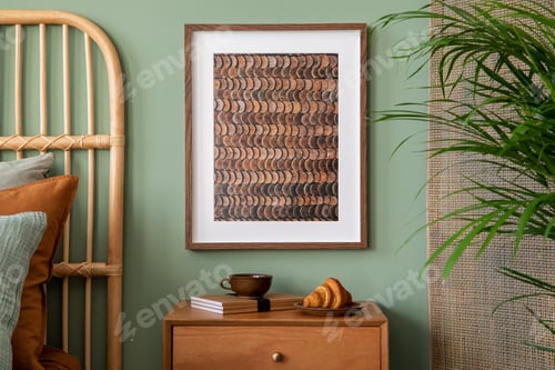 Preview: Stylish composition of modern bedroom interior