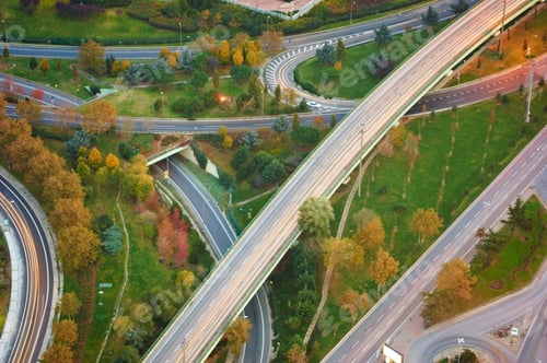 Preview: Aerial View Above of Highway