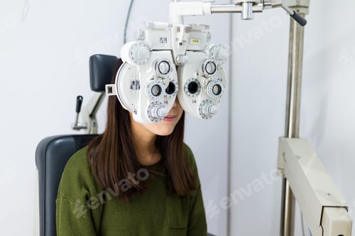 Preview: Woman doing the eye exam