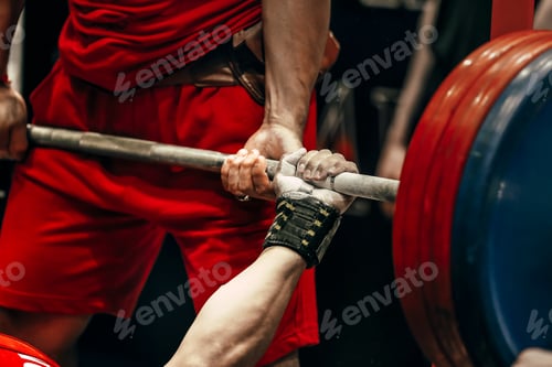 Preview: male athlete powerlifter