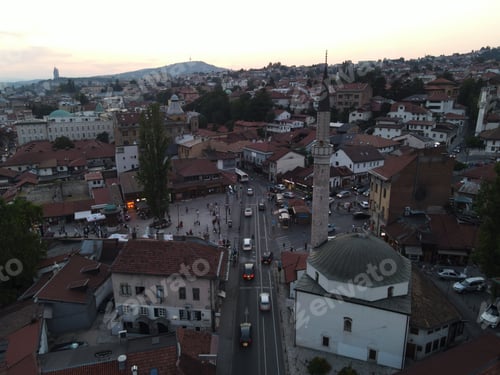 Preview: View of the center of Sarajevo, Bosnia and Herzegovina