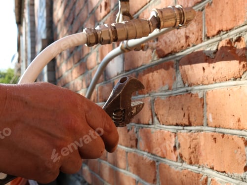 Preview: repairing street water supply system with a wrench