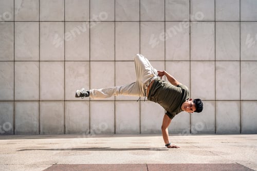 Preview: Hispanic Man Doing Break Dance