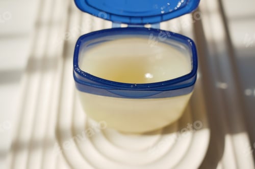 Preview: Close up of petroleum jelly in a container