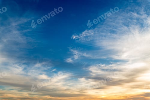 Preview: Beautiful shot of white clouds in a clear blue sky during daytime
