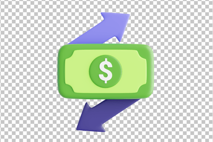 Preview: Money Flow 3D Icon