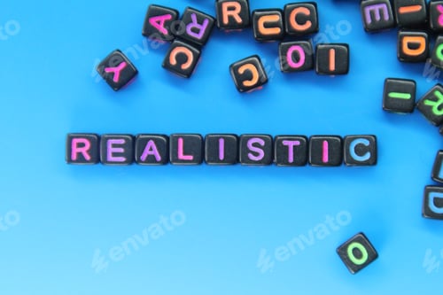 Preview: letters of the alphabet with realistic words.