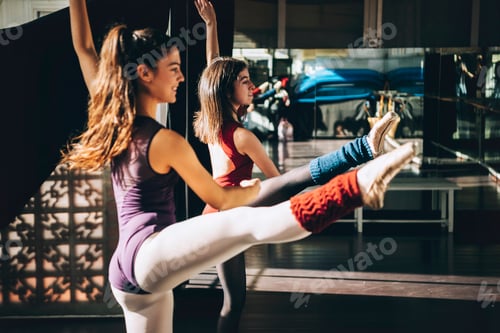 Preview: Dancers of ballet training together