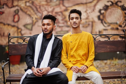 Preview: In indian traditional clothes