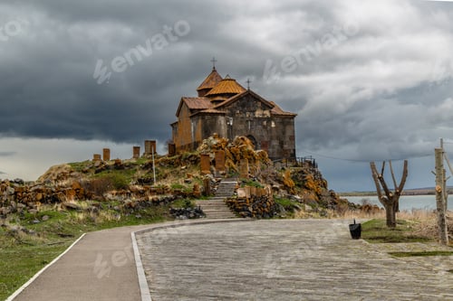 Preview: Hayravank Monastery on coast of Sevan Lake in Armenia