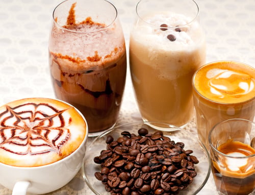 Preview: selection of different coffee type