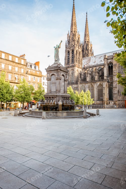 Preview: Cathedral in Clermont-Ferrand city
